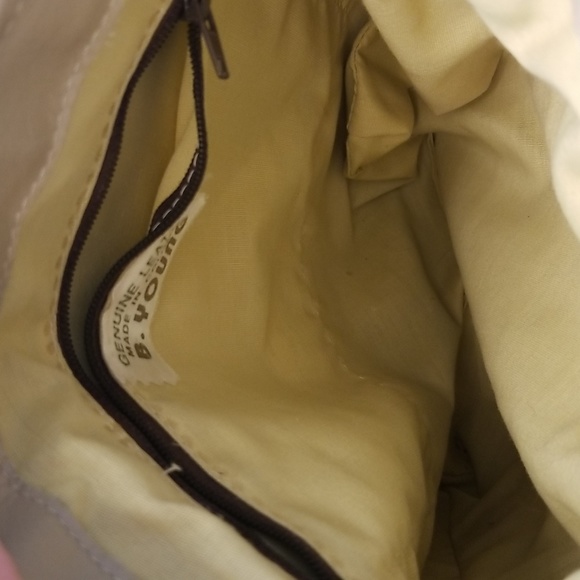 Vintage Leather Shoulder Bag by B. Young, Tan, $28 - Picture 6 of 7